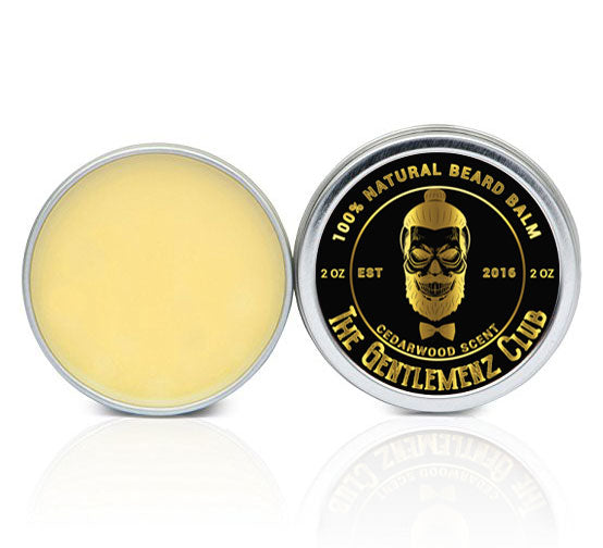Premium Beard Balm – The Gentlemenz Club - 100% Organic and Natural - Cedarwood Scent
