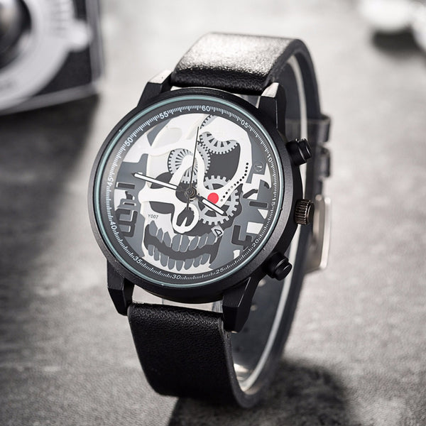 Skully watch - Black Strap