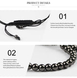 Men's Black Skull Bracelet