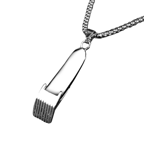 Silver Plated Barber Clipper Chain