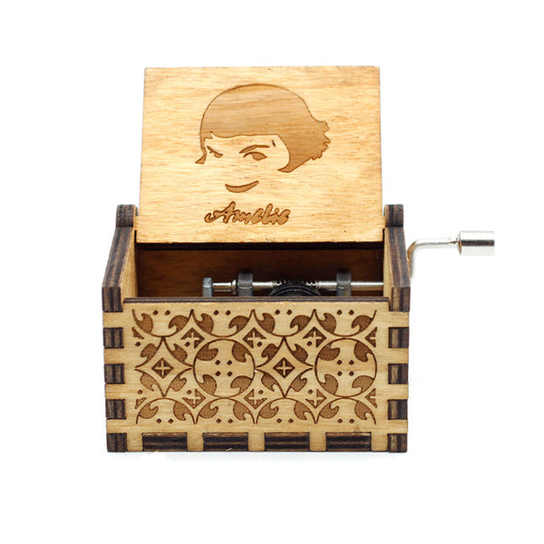 Wooden Hand-cranked Music Box Queen Bohemian Rhapsody