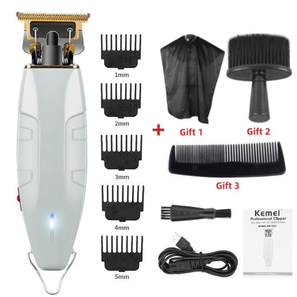 Men Hair Clipper Trimmer Electric Cordless T Blade Hair Cutter Machine