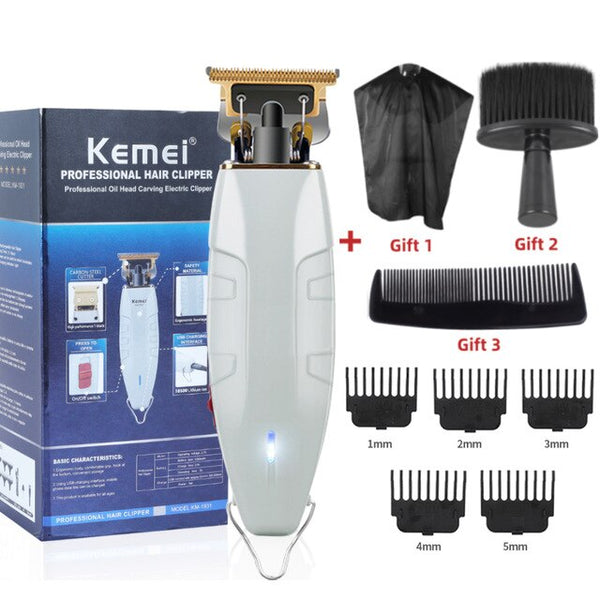 Men Hair Clipper Trimmer Electric Cordless T Blade Hair Cutter Machine
