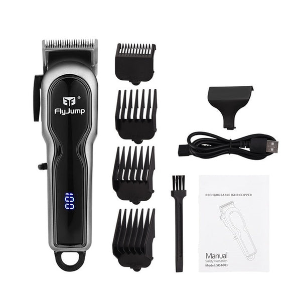 Professional WIRELESS Hair Trimmer Electric Hair Clipper LED Display Hair Cutting Machine