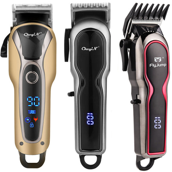 Professional WIRELESS Hair Trimmer Electric Hair Clipper LED Display Hair Cutting Machine