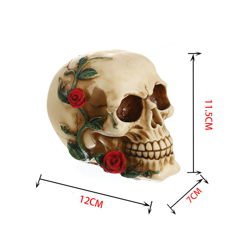 Skull and Rose Statue - Limited edition