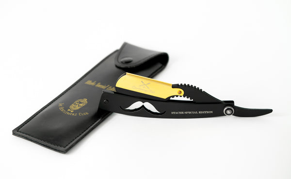 Professional Barber Straight Edge Razor - STACHE EDITION -